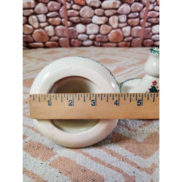 Vintage Christmas Tree Candlesticks/ Salt Pepper Shakers - Picture 5 of 14